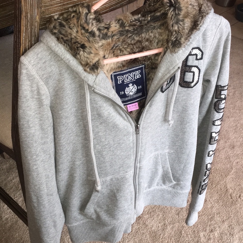 Limited Edition VS Faux Fur Lined Hoodie